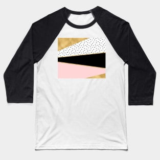 Grand geometric rose golden tones Baseball T-Shirt